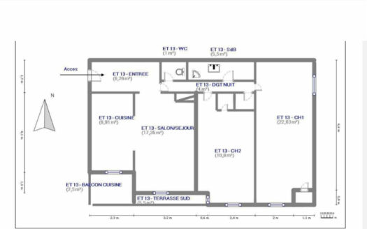 AIX EN PROVENCE – appartement 3 pieces